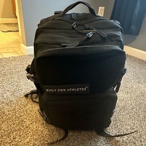 Black built for athletes gym bag